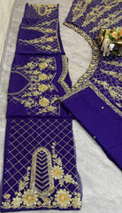 Party-wear Purple Tubby Silk Coding Sequins Work Lehenga Choli