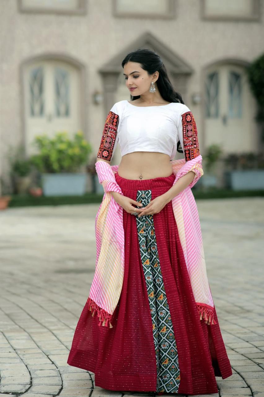 Beautiful Designer Embroidered Ready-made Lehenga choli