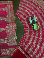 Beautiful Party-wear Georgette Embroidery Sequence Stone Work Lehenga Choli
