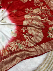Beautiful Hand Dying Dola Silk Trending Designer Saree