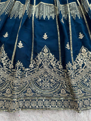 Party-wear Georgette Thread & Sequence Work Lehenga Choli