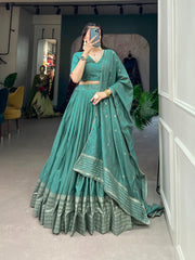 Beautiful Pure Chanderi Plan Lehenga Choli