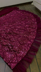 Dazzle This Festive Season With This Beautiful Sequence Work Lehenga