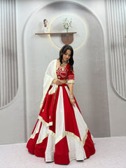 Navratri Special Cotton Gotapatti & Handwork Lehenga With Stitched Choli