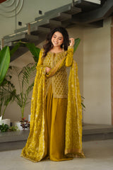 Beautiful Designer Fendy With Rich Beads Embroidered Work Dress