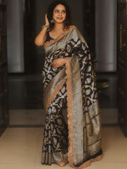 Beautiful Nita Ambani Inspired Banarsi Katan Silk Saree