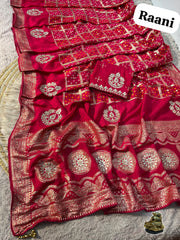 Beautiful Dola Viscose Weaving Heavy Saree With Rich Pallu