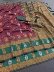 Beautiful Pure kanjivram Banarasi Silk Saree