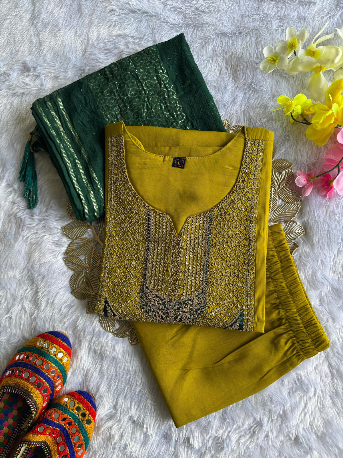 Beautiful Roman Silk Embroidery Work Salwar Suit