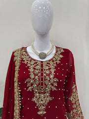 Festive Special Georgette Coding With Sequence Work Sharara Suit