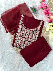 Designers Organza print Work Salwar Suit