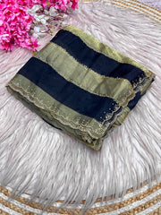 Beautiful Space Soft Silk Jarkhan Work Saree