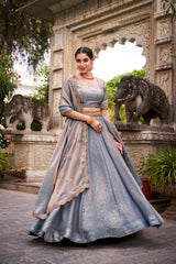 Festive Special Designer Fendy Silk Sequence Embroidery Work Lehenga choli