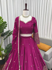 Festival Special Japan Satin Thread With Sequence Work Lehenga Choli