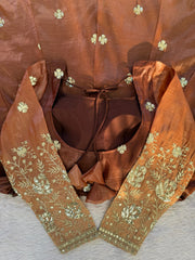 Party-wear Chinon Silk Thread With Sequence Work Gown