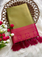 Beautiful Kubera Pattu kanjivaram Pure Zari Silk Saree