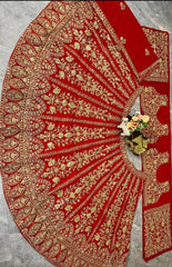 Party-wear Designer Georgette Embroidery Coding Sequence Work Lehenga Choli