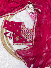 Party-wear Blooming Rangoli Silk Elegant Sequence Work Saree