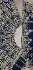 Party-wear Blue Butterfly Net Embroidery Sequence Work Lehenga Choli