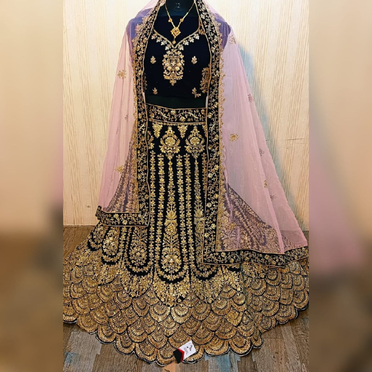 Designer Blue Colour Diamond Cut Work  Lehenga Choli