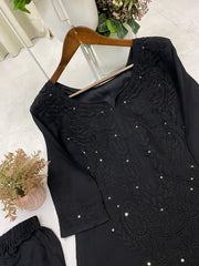 Beautiful Rayon Sequence & Embroidery Work Salwar Suit