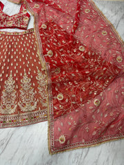 Designer Rolex Silk Embroidery Sequence Work Lehenga Choli