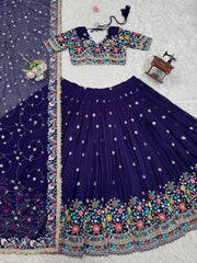 Beautiful Georgette Thread With Sequence Work Lehenga Choli