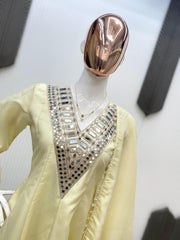 Festive Special Cosmos Mirror With Embroidery Work Sharara