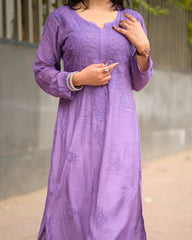 Aesthetic Stylish Reyon Embroidery Work Top With Plazzo