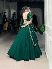 Bride Maid's  Special Georgette Thread With Embroidery Work Lehenga Choli