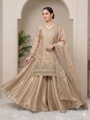 Party-wear Fendy Silk Bead With Embroidery & Handwork Suit