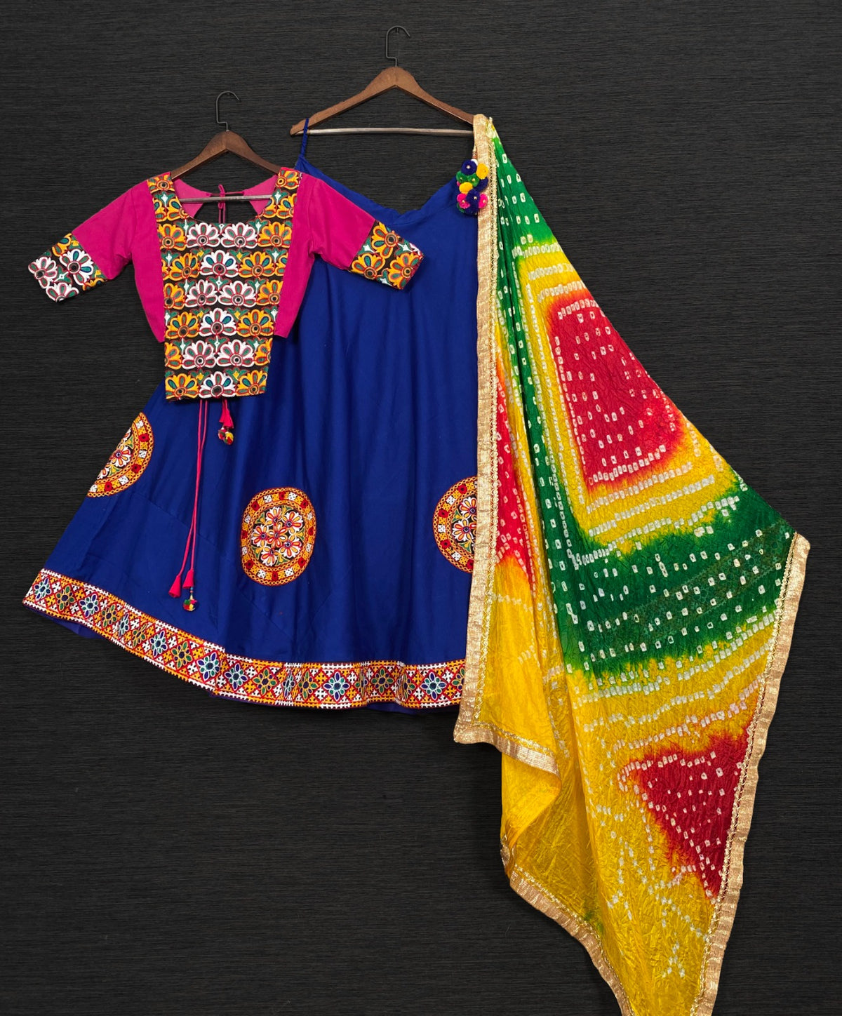 Navratri Special Cotton Embroidery Work Lehenga choli