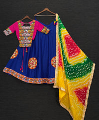 Navratri Special Cotton Embroidery Work Lehenga choli