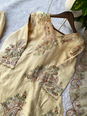 Party-wear Fendy Sequence Embroidery Work Top Palazzo