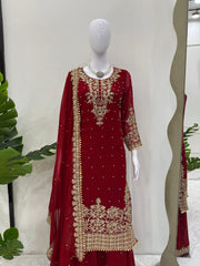 Festive Special Georgette Coding With Sequence Work Sharara Suit