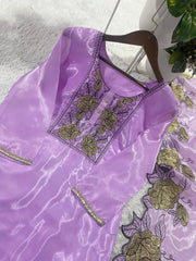 Beautiful Designer Jimmy Choo Embroidery With Cut Work Suit