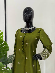 Beautiful Designer Japan Satin Silk Dress
