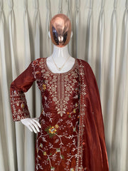 Party-wear Jimmy Choo Sequence Embroidery Work Sharara
