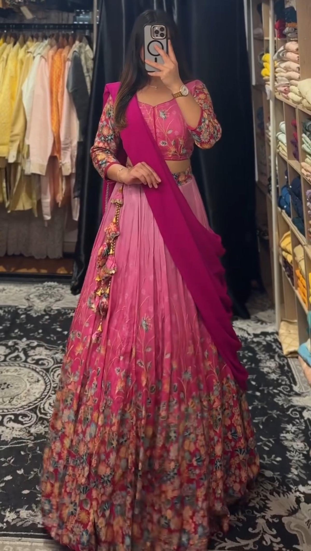 Beautiful Cotton Kalamkari Printed Lehenga Choli