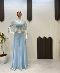 Trending Party-wear Georgette Three Piece Set
