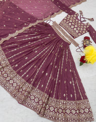 Beautiful Festival Georgette Sequence Work Lehenga Choli