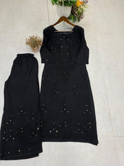 Beautiful Rayon Sequence & Embroidery Work Salwar Suit