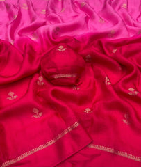 Beautiful Viscose Khadi Silk Jacquard Leaf Figure Designer Saree