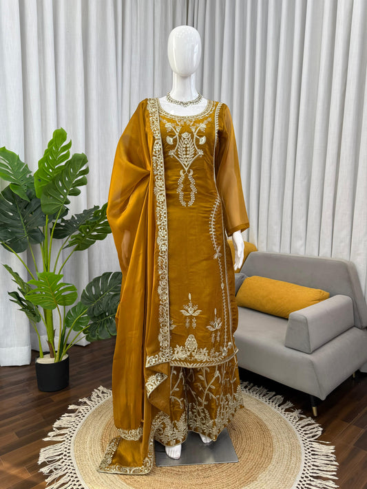 Party-wear Jimmy Choo Thread With Sequence Work Salwar Suit