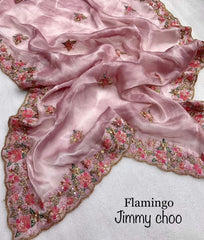 Party-wear Trending Jimmy Choo Sequence Work Saree