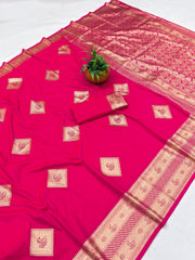 Beautiful Traditional Banarasi Rich Pallu & Border Saree