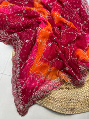 Elevate Your Style With Our Stunning Georgette Bandej Saree