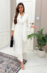 Designer Muslin Cotton Embroidery Work Salwar Suit