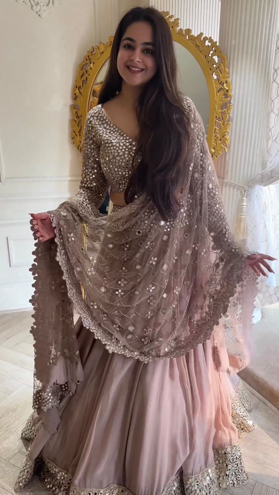 Unique Designer Georgette Sequence Work Lehenga Choli