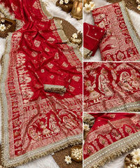 Karwachauth Special Dola Silk Viscose Weaving Saree